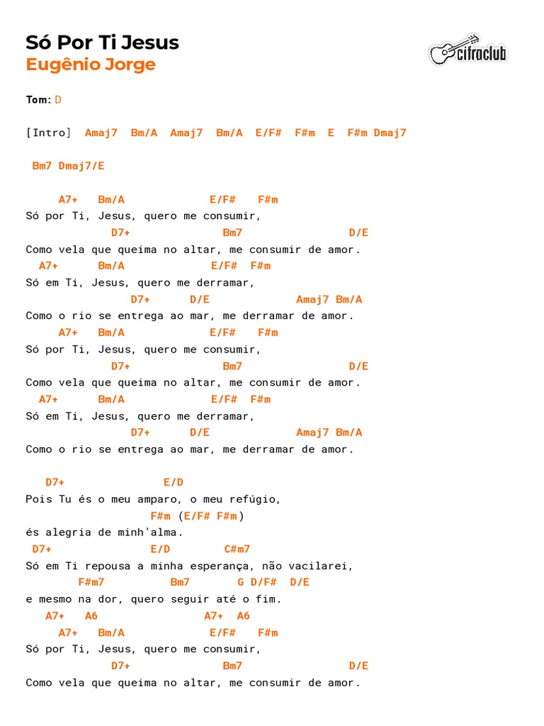 Só Por Ti Jesus Pdf