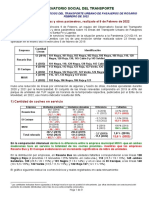 Informe Del Observatorio Social Del Transporte - Febrero