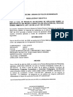 Resolución Impone Medida Correctiva No Se Presenta Amte La Inspeccion de Policia