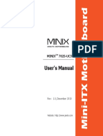 User's Manual: Minix 7025-UC3