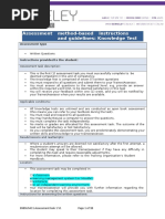 Assessment Method-Based Instructions and Guidelines: Knowledge Test