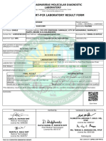 Covid-19 RT-PCR Laboratory Result Form: City of Dasmariñas Molecular Diagnostic Laboratory