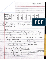 Numerical Related To Correlation and Regression