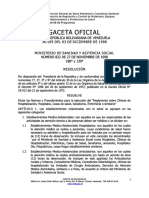 Gaceta 36595 Reglamento Sobre Clinicas de Hospitalizacion Hospitales Casas de Salud Sanatorios Enfermeria o Similares