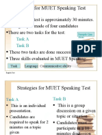 Strategies For MUET Speaking Test