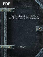 100 Detailed Things To Find in A Dungeon