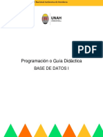 Programación Didáctica I PAC 2022 IS501 Base de Datos I 1500
