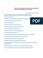 Lista de Ferramentas e Métodos de Avaliação Na Categoria de Observações para o Contexto Da Musicoterapia e Do Autismo