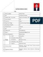 Curriculum Vitae Disertai Pas Foto Berwarna Terbaru (Format Bebas)