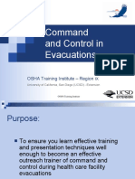 Command and Control in Evacuations: OSHA Training Institute - Region