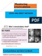 Monitoring microcirculation with local and direct methods