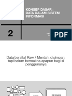 DBMS 2021 (2) ; Konsep Data dalam sistem informasi