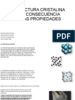 Estructura Cristalina y Su Consecuencia en Las Propiedades | PDF | Cristal  | Estructura cristalina
