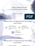 Navigating Change Through Formal Structure and Systems: Submitted By: OCD Group 2