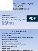 Solid State Physics
