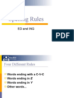 Spelling Rules: Ed and Ing