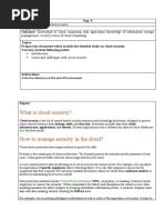 Case Study On Cloud Security