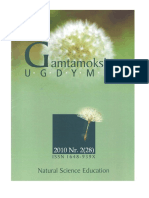 GAMTAMOKSLINIS UGDYMAS/NATURAL SCIENCE EDUCATION, Vol. 7, No. 2, 2010