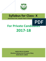 X-Final Syllabus 2018-19