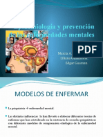 Epidemiología y Prevención de Las Enfermedades Mentales