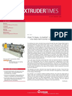 Fractional element geometry optimizes twin-screw extruder performance