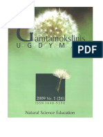 GAMTAMOKSLINIS UGDYMAS/NATURAL SCIENCE EDUCATION, Vol. 6, No. 1, 2009