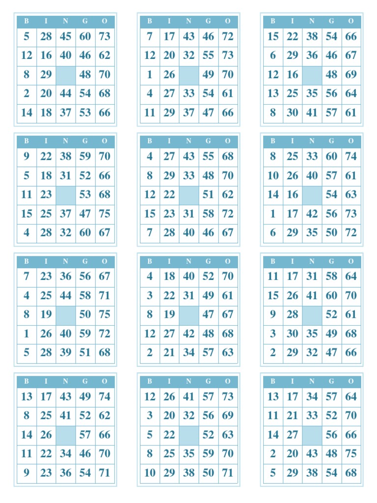 Page 2 - Grille de bingo : modèles à imprimer