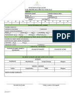 Ficha de Matricula 2022