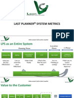 The Persuasive Power of The Last Planner® System Metrics