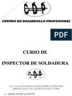 Curso de Inspector de Soldadura