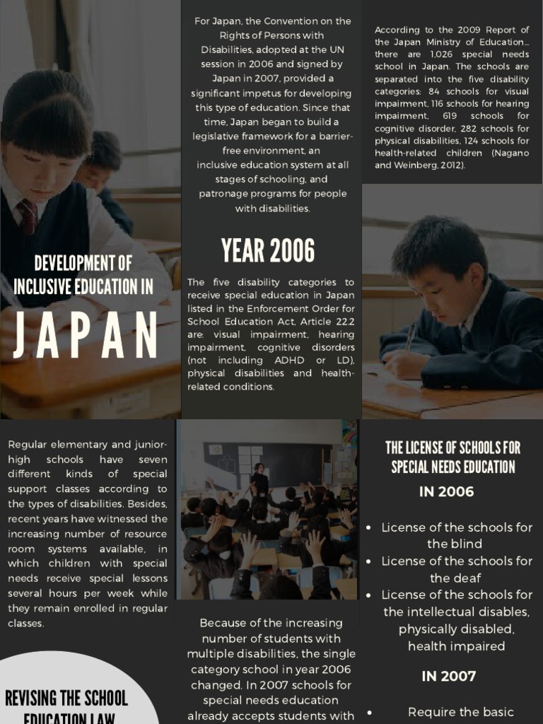Inclusive Education Development in Japan | PDF | Disability | Special ...