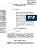 CASACIÓN N.º 1722-2018/PUNO SENTENCIA DE CASACIÓN 16 SET 2020. SALA PENAL PERMANENTE. Falsedad Ideológica Declaración Única de Heredero. 8 Págs