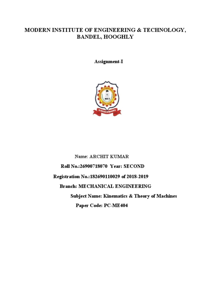 Assignment Frontpage Format1 | PDF | Business