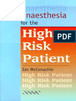 Anaesthesia for High Risk Patient