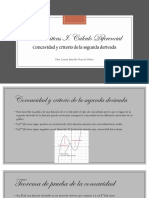 Criterio de La Segunda Derivada. Concavidad y Optimización Por Dra. Laura Imelda García