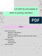 6 Treatment of Cleft Lip and Palate - Birth - Primary Dentition Final