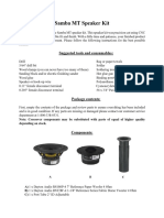 Samba Speaker Kit Assembly Manual