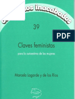 Marcela Lagarde - Claves Feministas Para La Autoestima de Las Mujeres