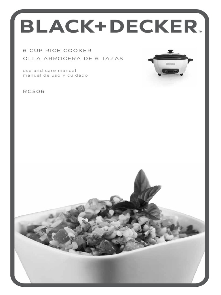 Rice Cooker Manual RC506 IB PDF Cooking Soup