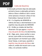 Culto de Doutrina
