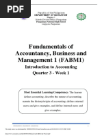 Fundamentals of Accountancy, Business and Management 1 (FABM1)