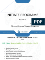 Initiate Programs: Advanced Diploma of Program Management