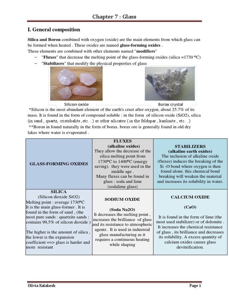 Chapter 7 Completed | PDF | Glasses | Viscosity