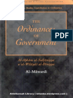 TheOrdinancesOfGovernment Al AhkamAs SultaniyyahByAbuAl HasanAliIbnMuhammadIbnHabibAl Mawardi Text