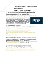 Unidad 1 - de La Psicología Organizacional A La Acción Psicosocial