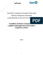 Qualified Software Solutions For Logistics Management Information Systems (LMIS)