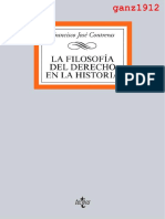 CONTRERAS, FRANCISCO JOSÉ - La Filosofía Del Derecho en La Historia (No SCAN) (Por Ganz1912)