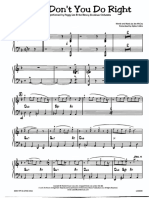 Why Don T You Do Right Piano Sheet
