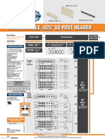 Through-Hole .025" SQ Post Header: TSW HTSW - 1 - 2