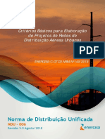 NDU 006 - Critérios Básicos Para Elaboração de Projetos de Redes de Distribuição Aéreas Urbanas V5 - R7 (1)